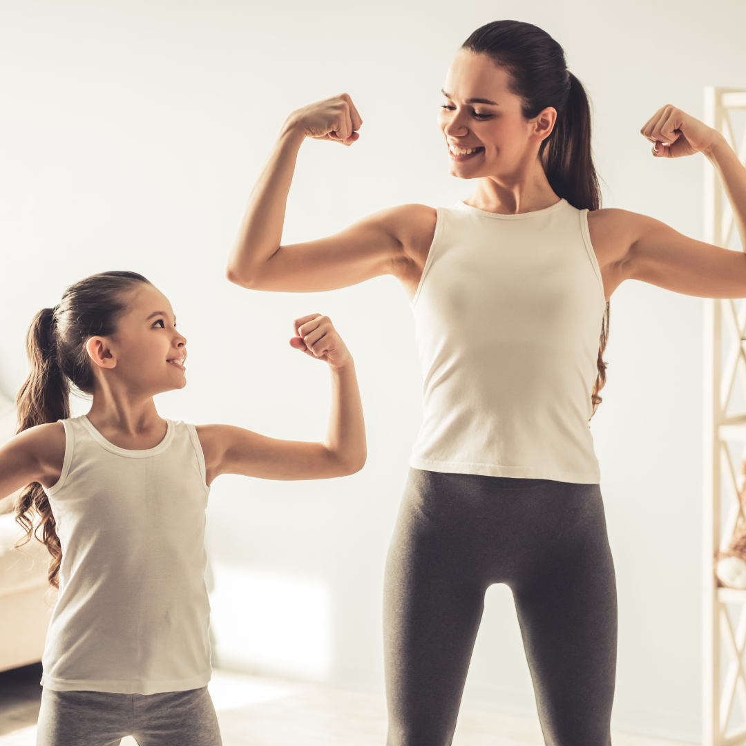 Women celebrating their strength together